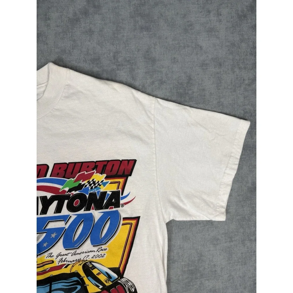 Vintage 2002 Ward Burton Daytona 500 Winner NASCAR CAT #22 Shirt M Double Side